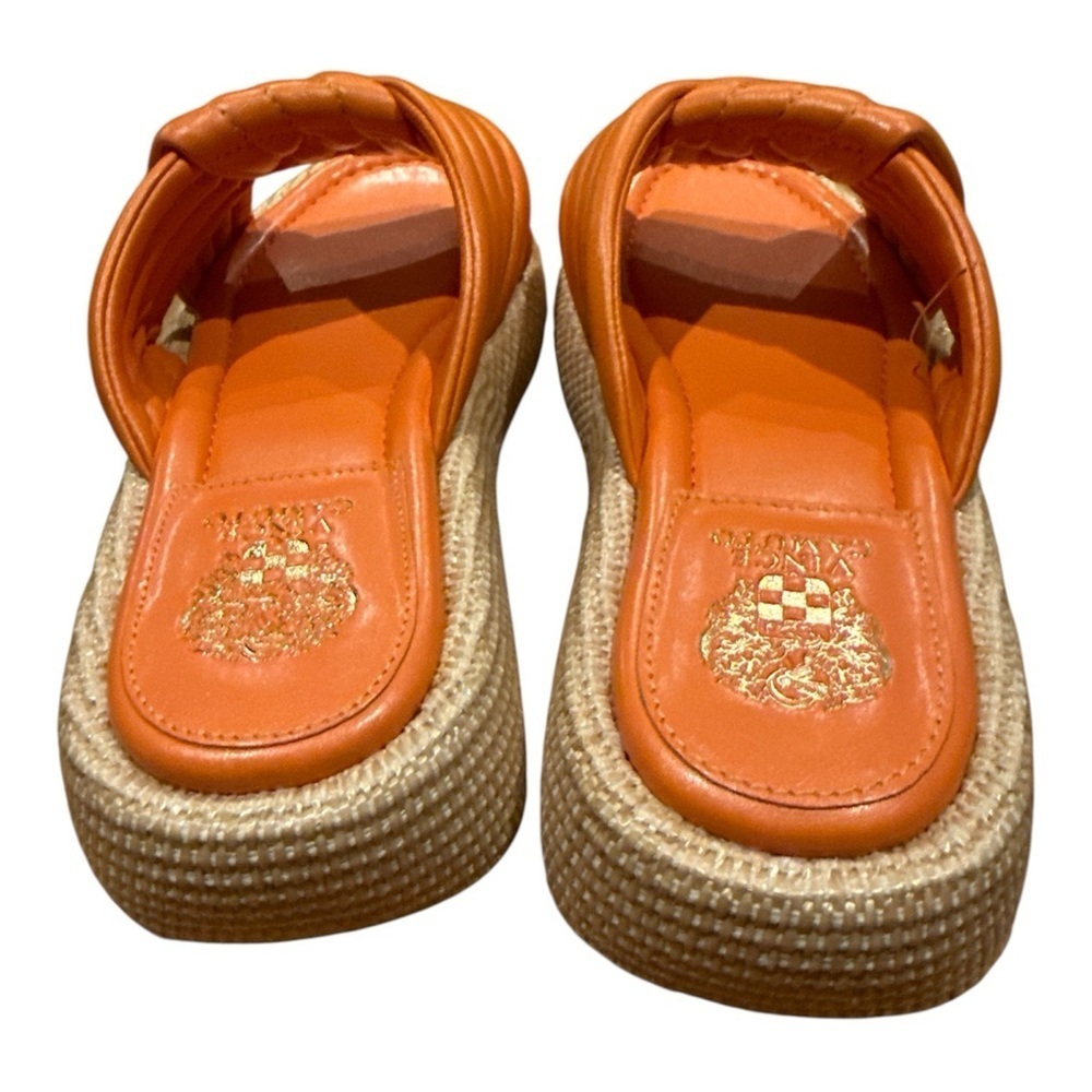 Vince Camuto Orange Espadrille Slide Sandals - Picture 6 of 8